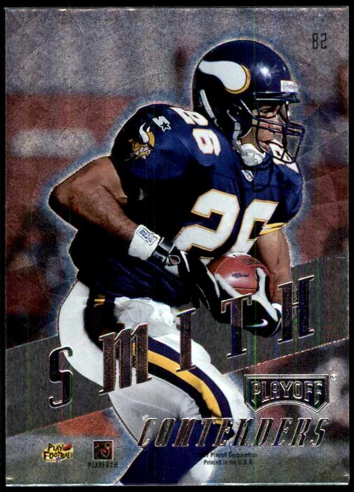 Robert Smith 1997 Playoff Contenders #82 Vikings NFL READ FREE SHIP AutographDen - Image 2 of 2