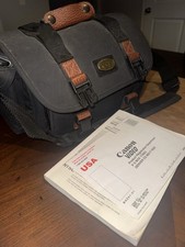 Canon ES55 Video8 Camcorder Tested Working   Plays 8mm Tapes   Bag Manual Cables