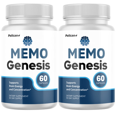 Memo Genesis- Brain Support- 2 Bottles- 120 Capsules