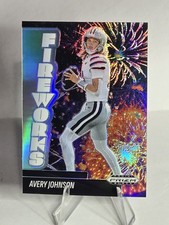 Avery Johnson - 2025 Panini Prizm Black #7 Silver Prizm Fireworks