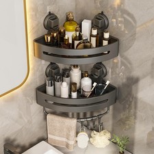 2026 Upgraded New Suction Cup Shower Caddy,Extremely Strong Suction Power,Re...