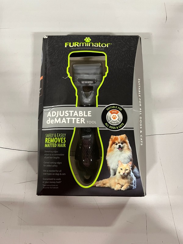 Furminator Adjustable Dematter Brush For Cats & Dogs Long Or Short Hair #9220