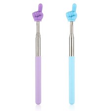 2 Pack Retractable Teacher Pointer Telescoping Hand Finger Pointing Stick