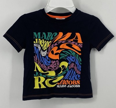 MARC JACOBS Preowned Boys Print T-Shirt Navy Size 6