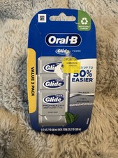NEW 3 Pack Oral B Glide Pro Health Deep Clean Floss Cool Mint 131.2 YD ORIGINAL