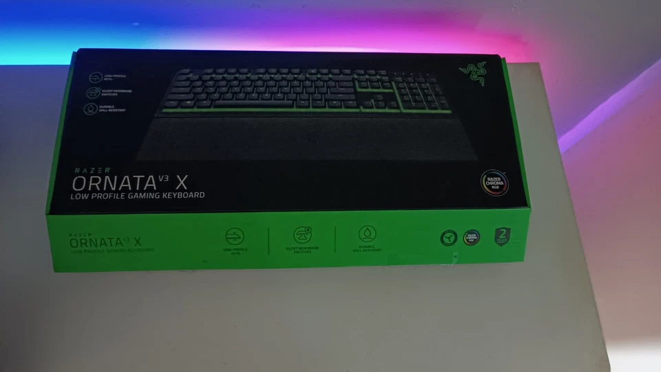 Razer Ornata V3 X Gaming Tastatur USB RGB Low Profile Gaming Keyboard - Immagine 3 di 4
