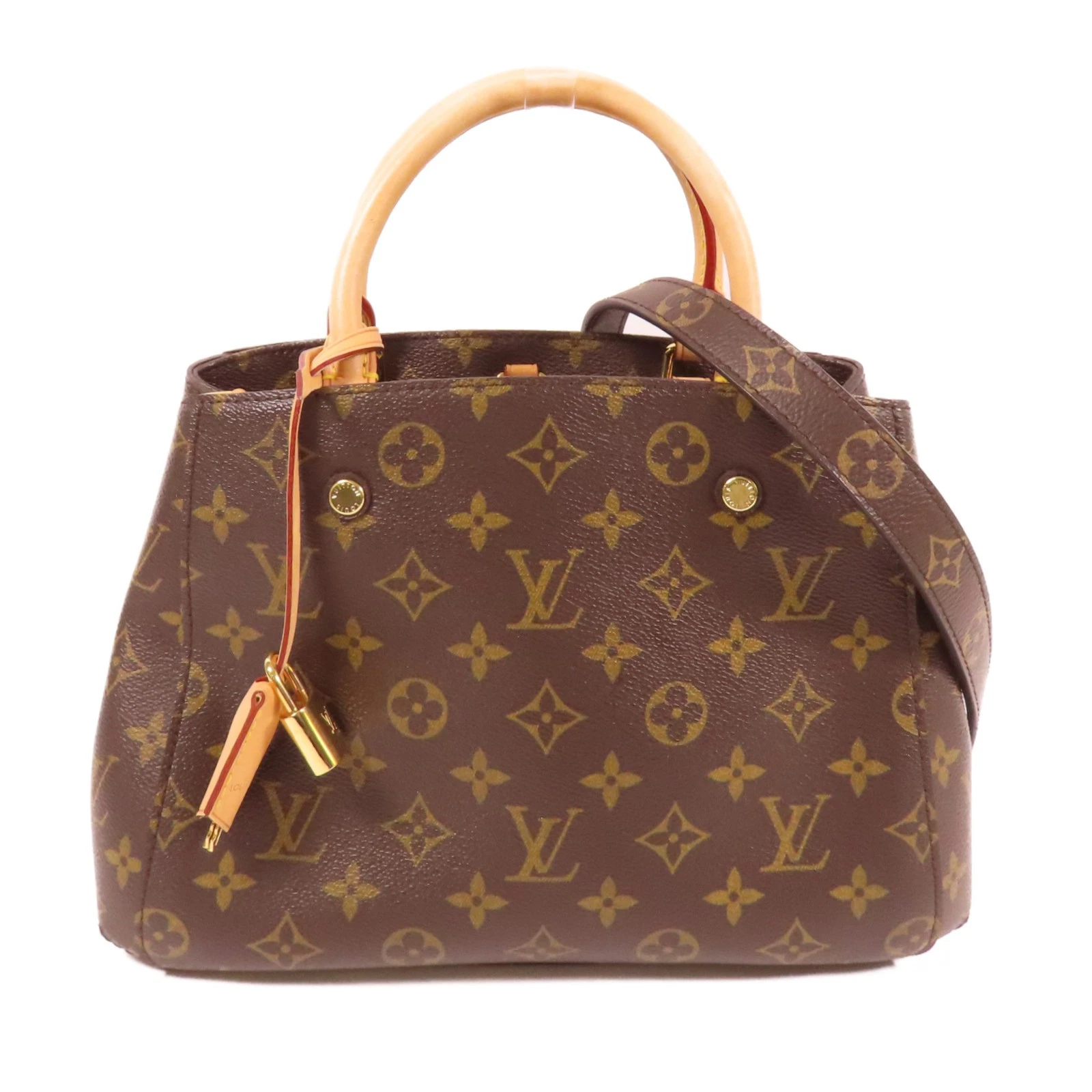 LOUIS VUITTON（LV） Borsa a tracolla Louis Vuitton LV GHW Montaigne BB 2 vie M41055 monogramma marrone