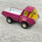 Vintage TONKA PINK Pickup Truck Mini Series Steel Toy 8.5" Pony Puller 70s