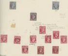 1861-62 Athens Print Large Hermes Head 40 Lep (3) and 80 Lep (10) used selection
