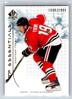 2009-10 SP Authentic #123 SP Essentials /1999 Jonathan Toews Chicago Blackhawks