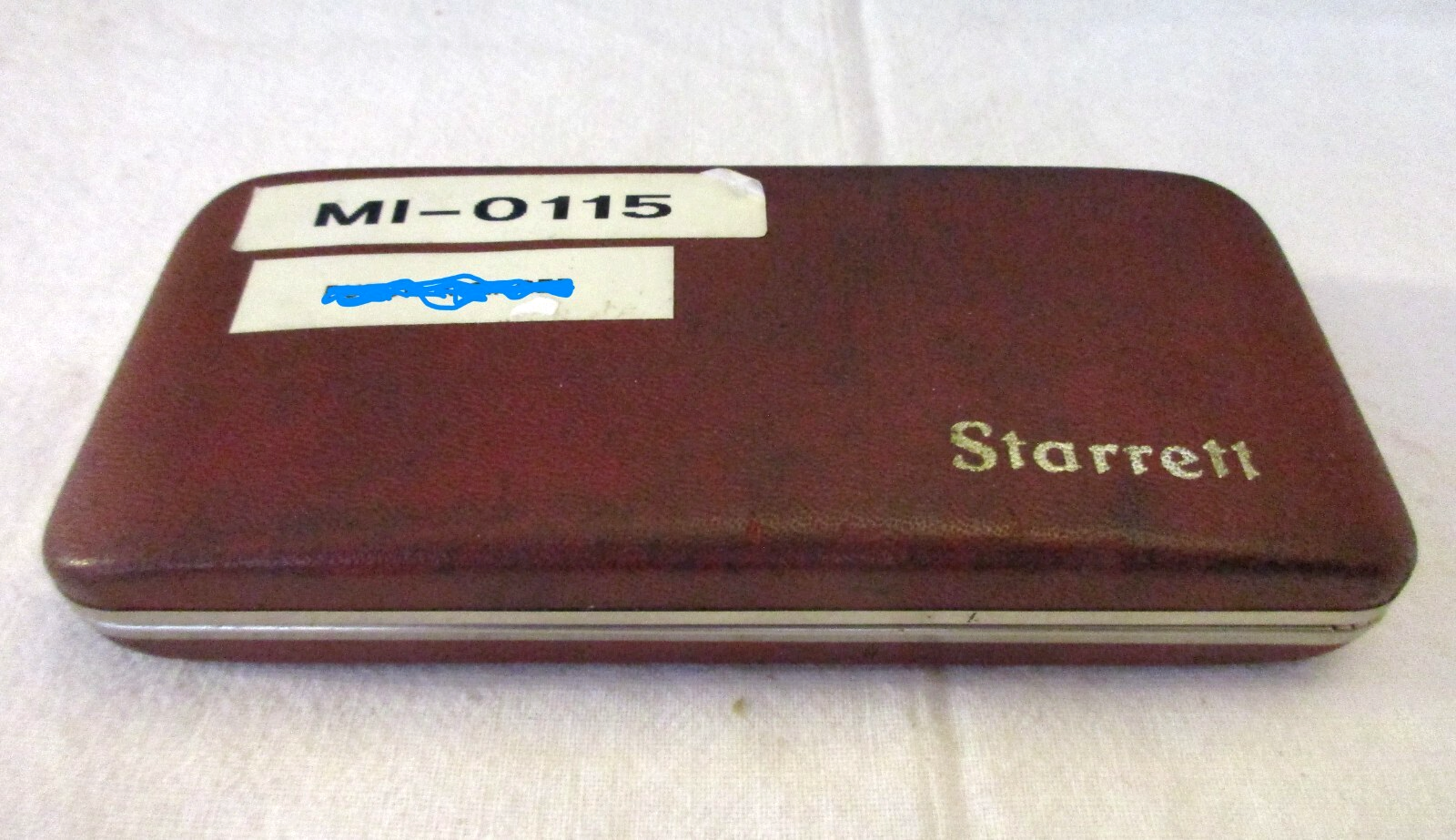 Starrett Sticker Starrett Micrometer 1 IN Caliper in Original Red Leather Hinged Case ...