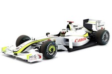 Minichamps 180090222 1:18 Brawn BGP 001 #22 Jenson Button 5th Singapore GP/Formu