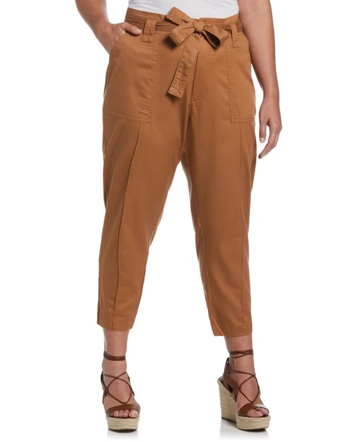 Plus Womens Twill High Rise Cargo 796866434768 Plus Size 3X RT $99.00