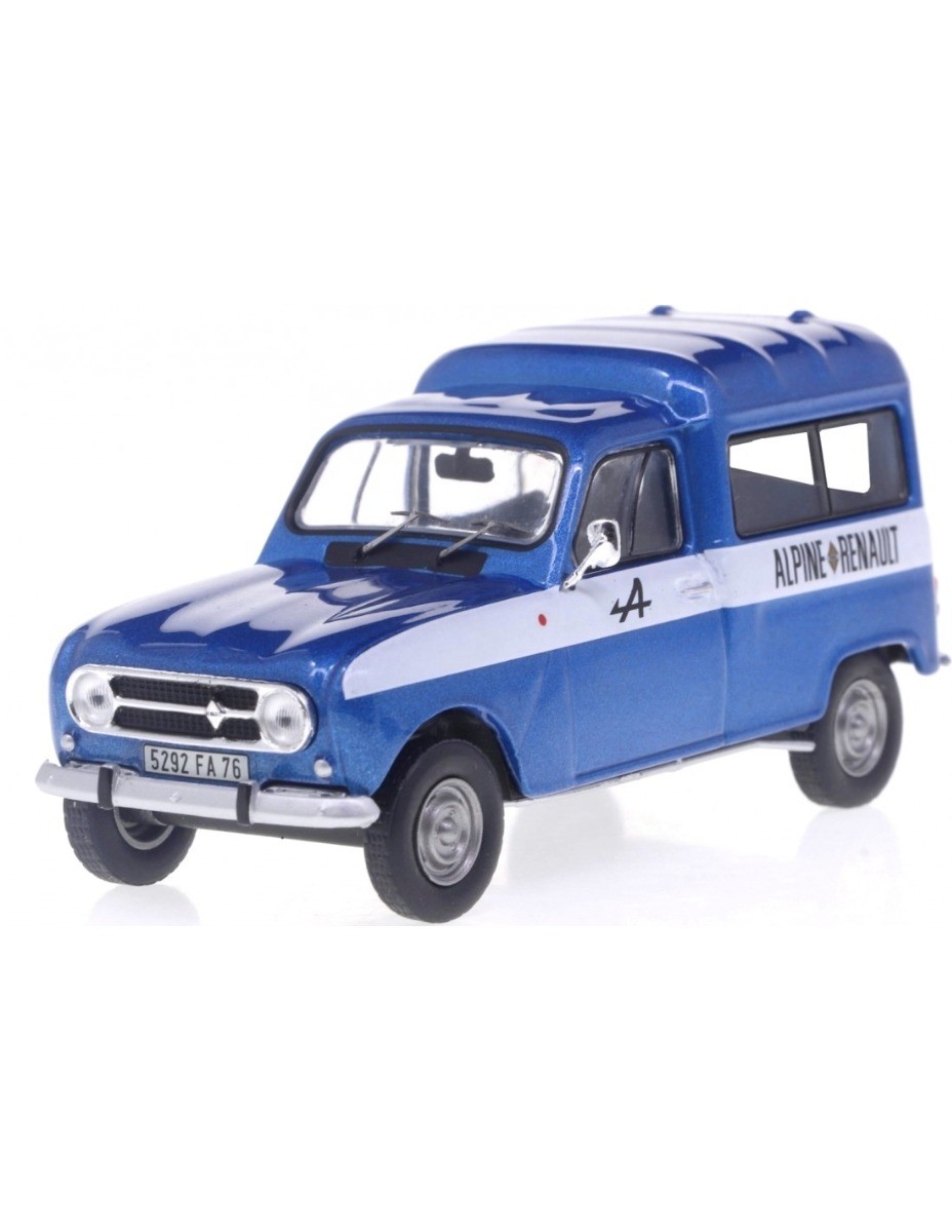 Voiture miniature Renault 4 F4 Kastenwagen Assistance Alpine Odeon 1/43 en métal