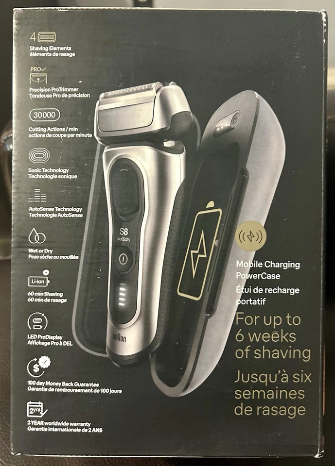 Braun Series 8 Electric Shaver Shaving Kit with 4+1 Shaving Elements Precision - Image 4 of 4