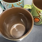 Mexican Folk Art Pottery Set Of 4 Coffee Cups, Bubble Mugs, Hand Made — photo 9