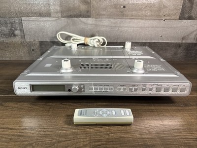 Sony / ICF-CD553RM / Under Cabinet AM/FM Stereo CD Player / Remote & Hardware