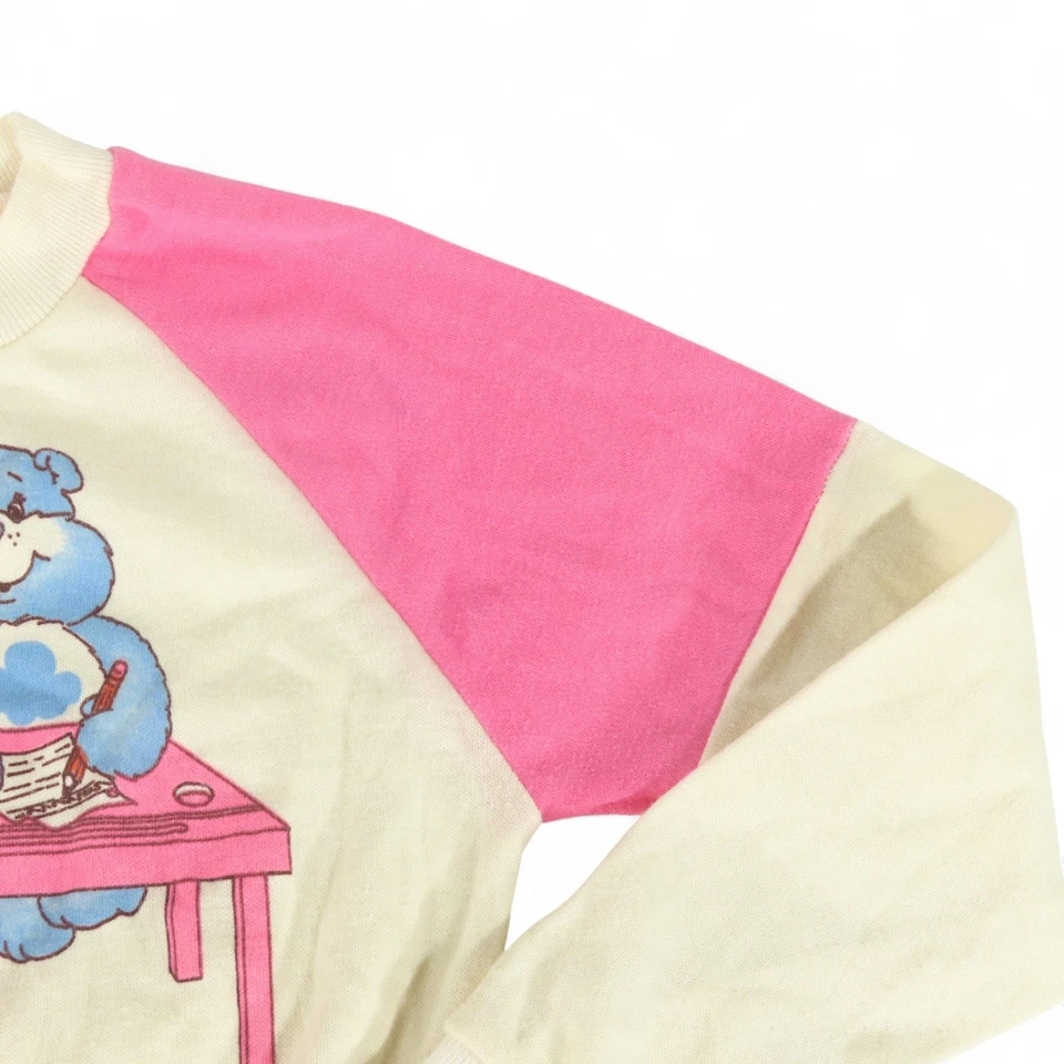 VERDADERO VINTAGE Care Bears Sudadera Top CHEER & FUNSHINE Dibujo en Escritorios TALLA 4-5? Foto 4 de 4