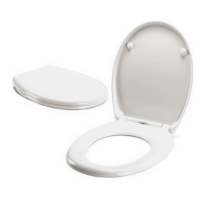 eVendix WC-Sitz Duroplast Toilettendeckel Absenkautomatik- Easy Fix Clip System