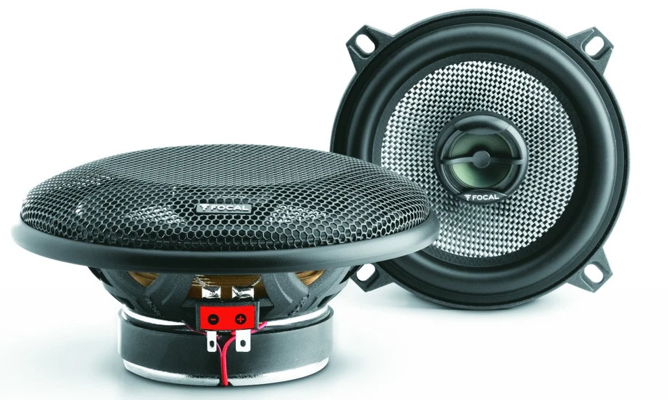Focal 130AC 13 cm 2 Voies Coaxial Haut-Parleurs Coax Arrière Noir 2x - Photo 1/1