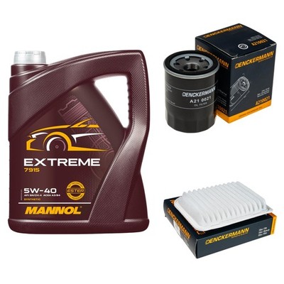 DENCKERMANN Inspektionspaket MANNOL Extreme 5W-40 5L für Mitsubishi Outlander