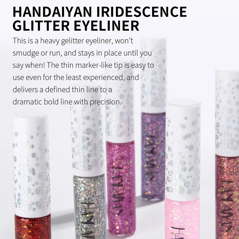 Sparkling Long-lasting Metallic Glitter Liquid Eyeliner Party Makeup Eye Li - Image 2 of 4