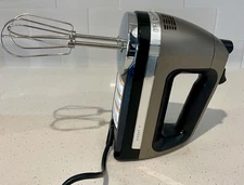 KitchenAid KHM620ACSO Architect Series 6 Speed Hand Mixer Kitchen Aid Silver Bla