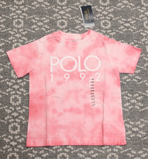 New Polo Ralph Lauren Little Girls Polo 1992 T-Shirt - Size 3/3T - Pink Tie Dye