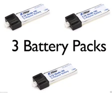 Latest E-Flite 3 pcs Blade Scout CX 70mAh 1S 3.7V 14C LiPo Battery # EFLB0701S