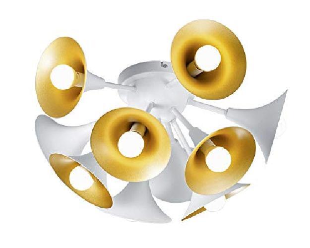 Trio Leuchten Orchestra Plafoniera, Bianco Opaco, Durchmesser 50cm