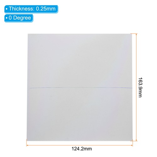 Hojas de película polarizada de 7,9", paquete de 3 polarizadores adhesivos 16,3 x 12,4 cm/6,4 x 4,9 pulgadas - Imagen 2 de 5