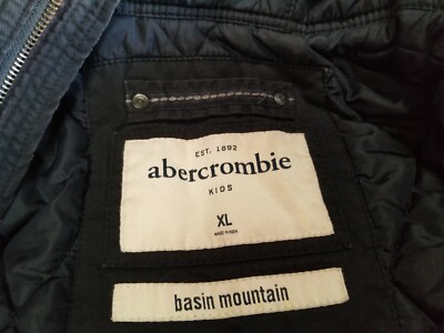 Abercrombie & Fitch Basin Mountain Fur Hood Military Parka