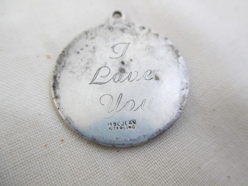Vintage M de Jean Sterling Silber St. Christophorus Medaille - Bild 5 von 6
