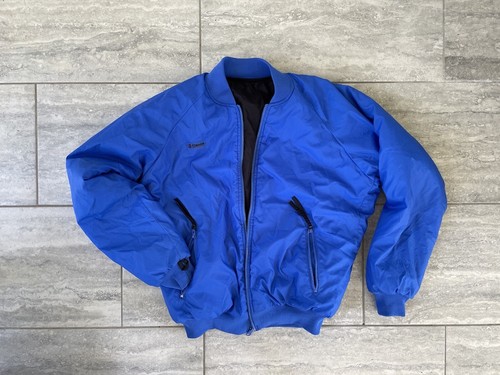Vintage Columbia Herren (M) Thermo Bomber Jacke 90s WENDEBAR blau schwarz RAR - Bild 2 von 8