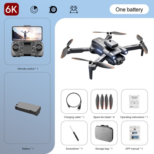 2023 Drone X WIFI FPV With 6K HD Dual Camera Selfie Brushless RC Quadcopter New - Picture 22 of 24