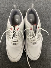 Mens/White/Gray/Red/Footjoy/Golf/Shoes/Size8.5/GS230