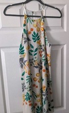 Everly Sundress Boho Floral Sleeveless Baby Doll Size M
