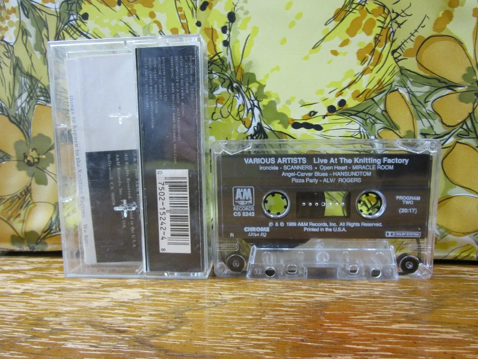 Live At The Knitting Factory - Volume 1 (Cassette Tape) 1989 A&M Records Jazz  Foto 2 de 4