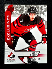 JOSH BROOK 2019-20 UD TEAM CANADA JUNIORS EXCLUSIVES 19-20 NO 32 #220/250  59483