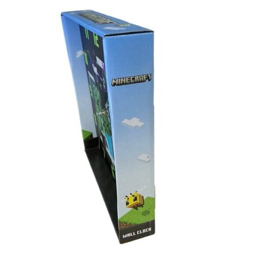 Minecraft Wall Clock Block Creeper Analog Quartz Battery Operated 11 in NEW NIB - Picture 6 of 15