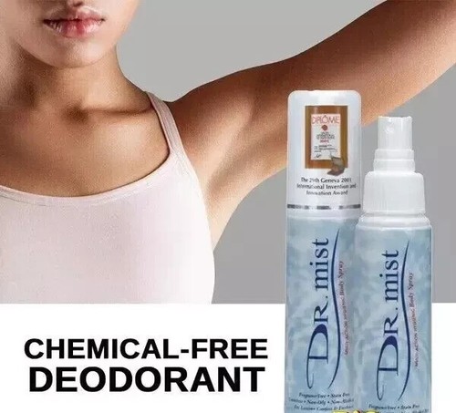 Dr Mist Natural Aluminum Free Deodorant Spray Removes Body Odor 75ML ( X 3 ) - Picture 6 of 7