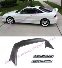 Fit 94-01 2dr Integra Dc2 Jdm Mugen Gen 1 Style Abs Spoiler Wing W Black Emblem Fit 94-01 2dr Integra Dc2 Jdm Mugen Gen 1 Style Abs Spoiler Wing W Black Emblem