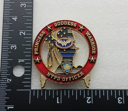 NYPD Girl Perfect Mixture Of Princess & Warrior Challenge Coin - Picture 2 of 2