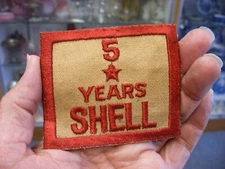 Vtg Oil & Gas Advertising - Shell Oil Service Station 5 Year Service Award Patch