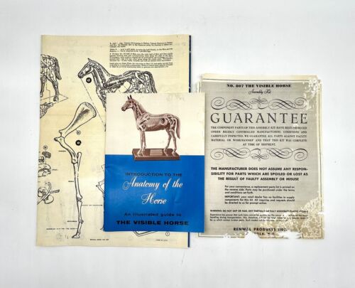 Kit de montaje Renwal The Visible Horse 1961 n.º 807: 698 ¡Completo! - Imagen 10 de 10