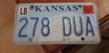 plaque immatriculation américaine Kansas Usa american license plate