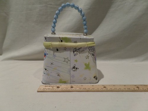 DISNEY'S "HIGH SCHOOL MUSICAL"-GIRL'S "STAR DAZZLE"-WHITE / BLUE TIN LUNCHBOX-ZA - Picture 3 of 7