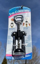 Evri Double Lever Corkscrew Bottle Opener Helps Remove Cork Easily NEW