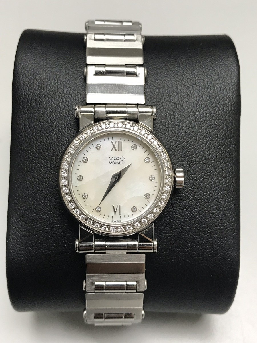 Ladies Movado Vizio Watch with diamonds - gently used. Movado Vizio Diamond Women main image 3