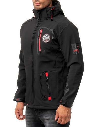 Geographisches Norwegen Herren Softshell robust stilvoll Komfort Outdoorjacke Dope - Bild 5 von 126